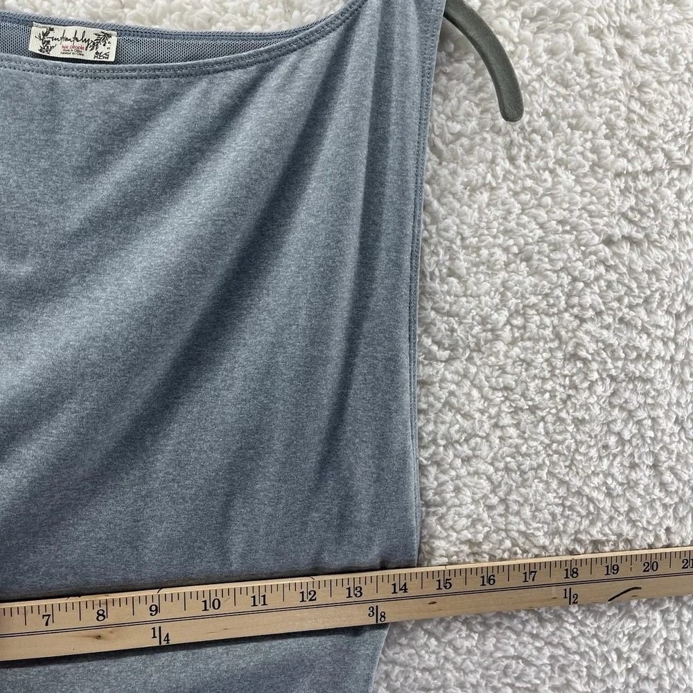 Intimately Free People Bodysuit Women's Size Small Blue Gray Thong Sexy Slimming
